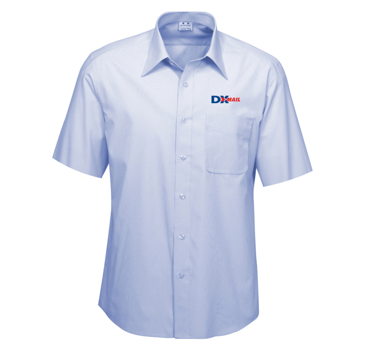 mens abassador short shirt blue